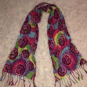 Justice tie dye scarf